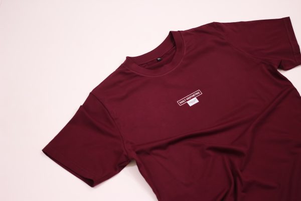 "Daily Aesthetikz" Maroon Oversized Tshirt
