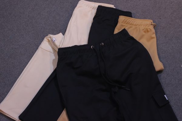 Black Oversized Cargo Joggers