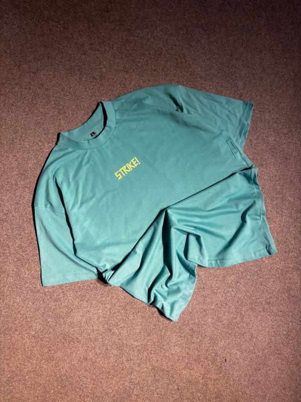 "STRIKE" Green Oversized Tshirt - Image 3