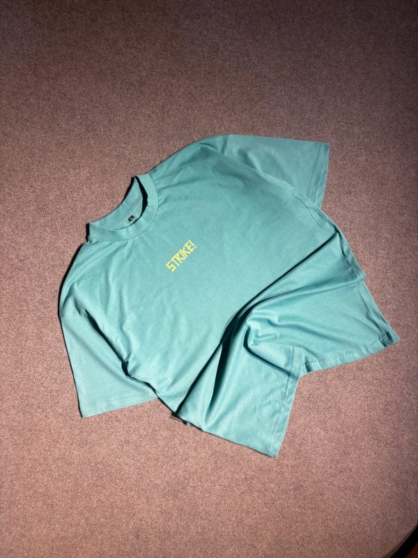 "STRIKE" Green Oversized Tshirt - Image 2