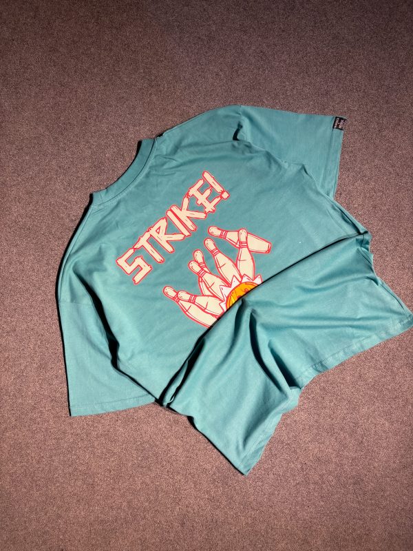 "STRIKE" Green Oversized Tshirt