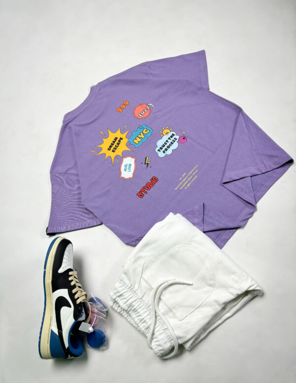 "Dream Escape" Lavender Oversized Tshirt
