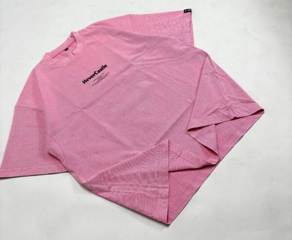 "Dare To Dream" Hot Pink Oversized Acid Washed Tshirt - Image 2