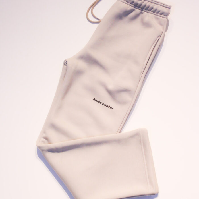 Beige Straight Fit Sweatpant