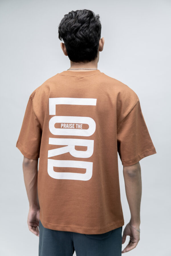 "PRAISE THE LORD" Brick Oversized Tshirt