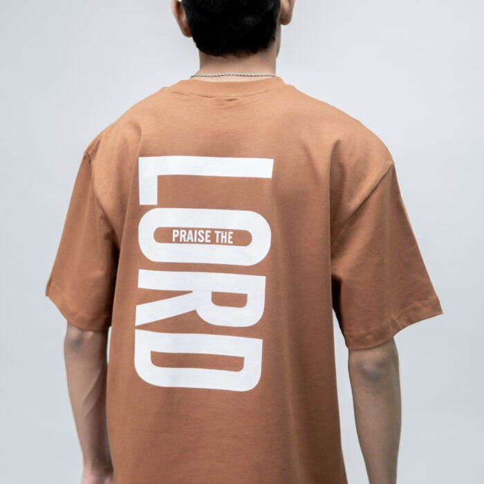 "PRAISE THE LORD" Brick Oversized Tshirt