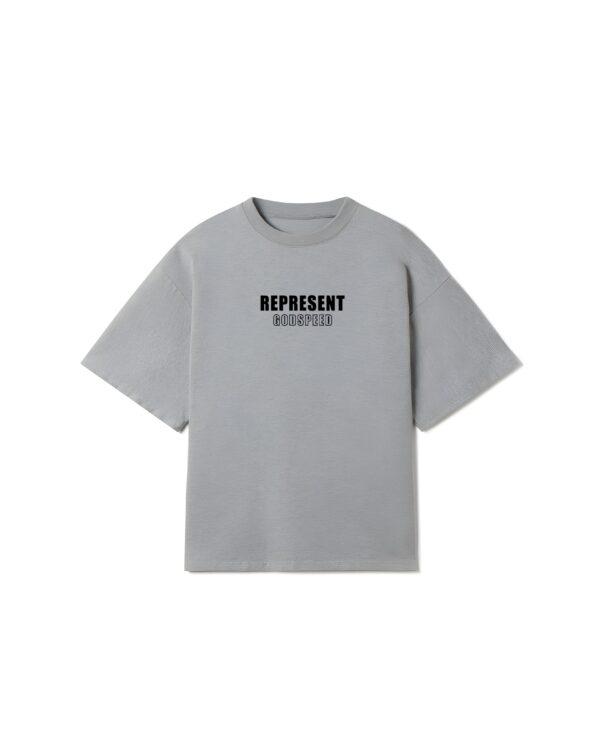 "REPRESENT" Silver Oversized Tshirt
