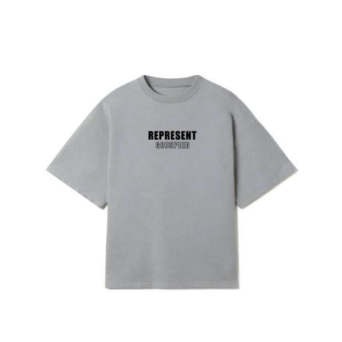"REPRESENT" Silver Oversized Tshirt