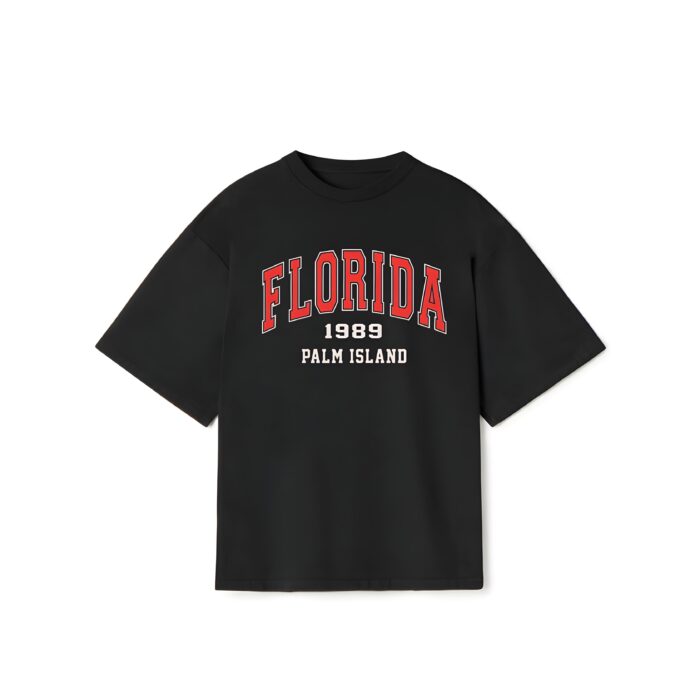 "FLORIDA" Black Oversized Tshirt