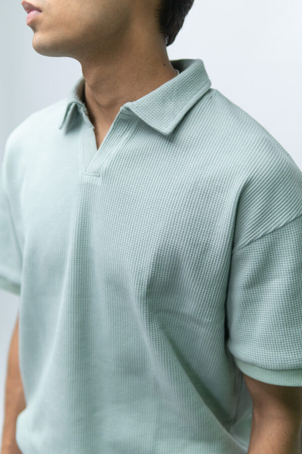 Mint Semi Oversized Thermal Polo - Image 2